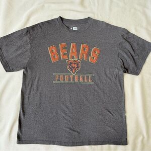 NFL Mens Tshirt Top Bears Chicago Football Grey Shorstleeve XL